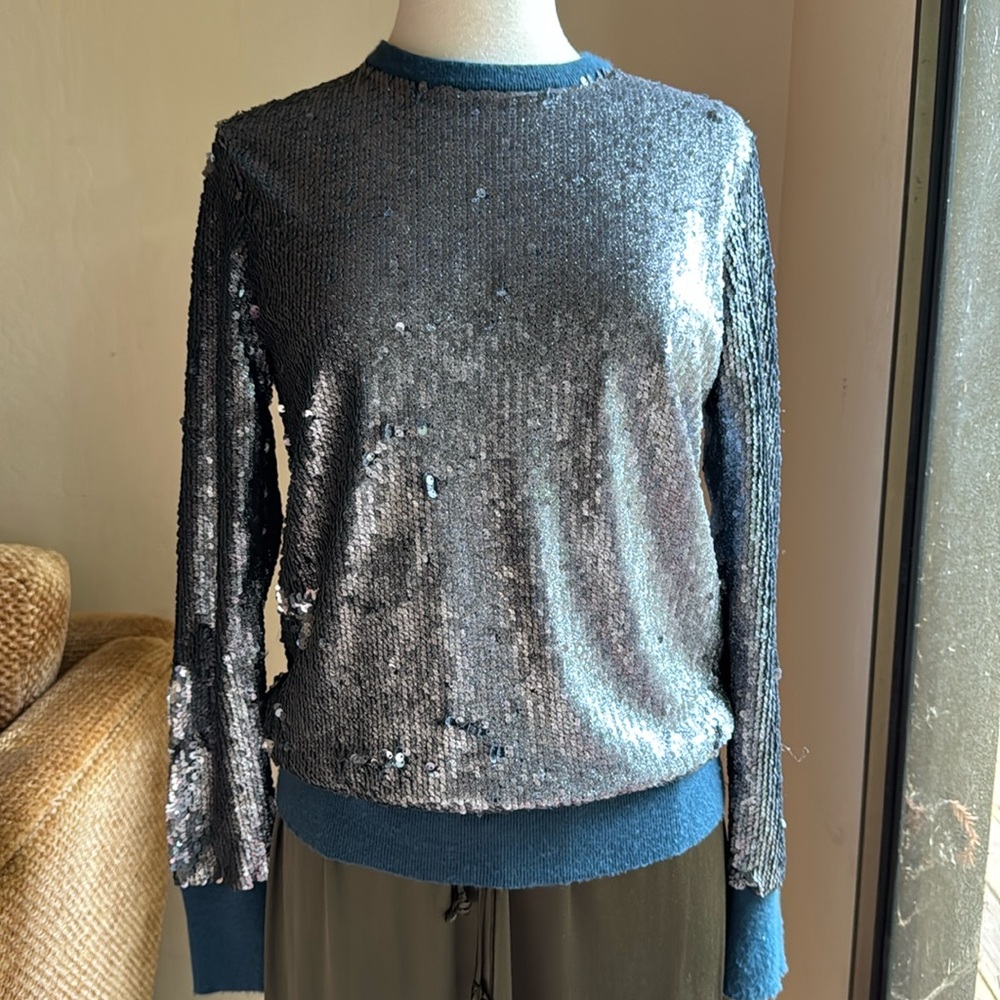 Equipment Wool Blend Sequence Sweater